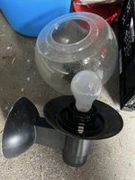 Steinel Aussenlampe mit Glühbirne und Glaskugel 
