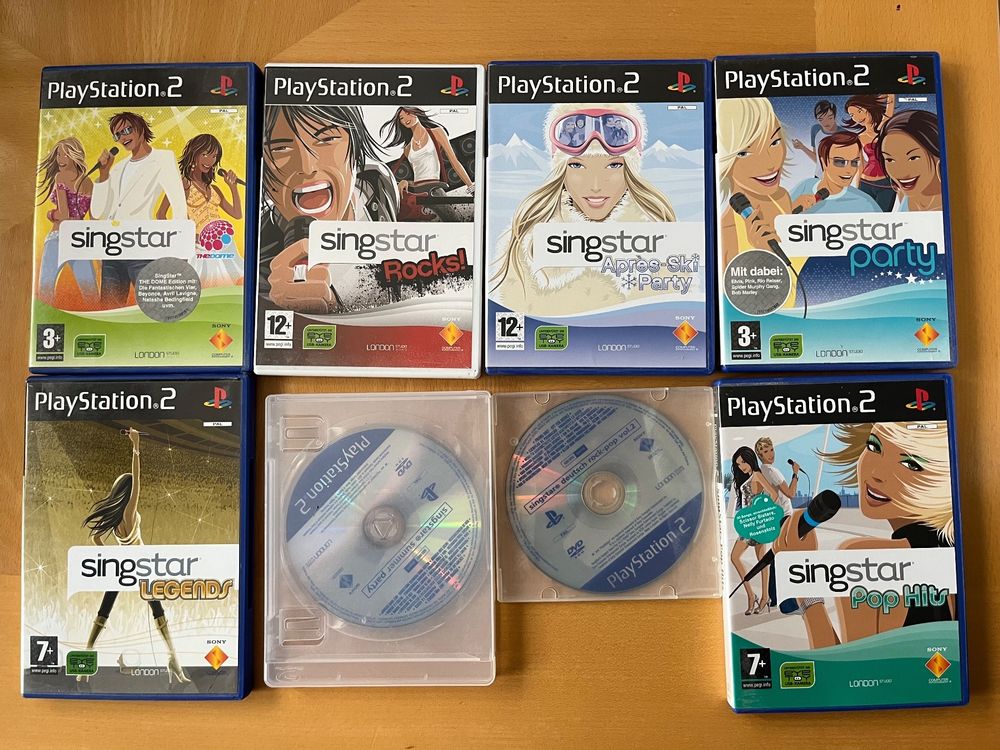 8 Games Singstar für PlayStation 2 | Kaufen auf Ricardo