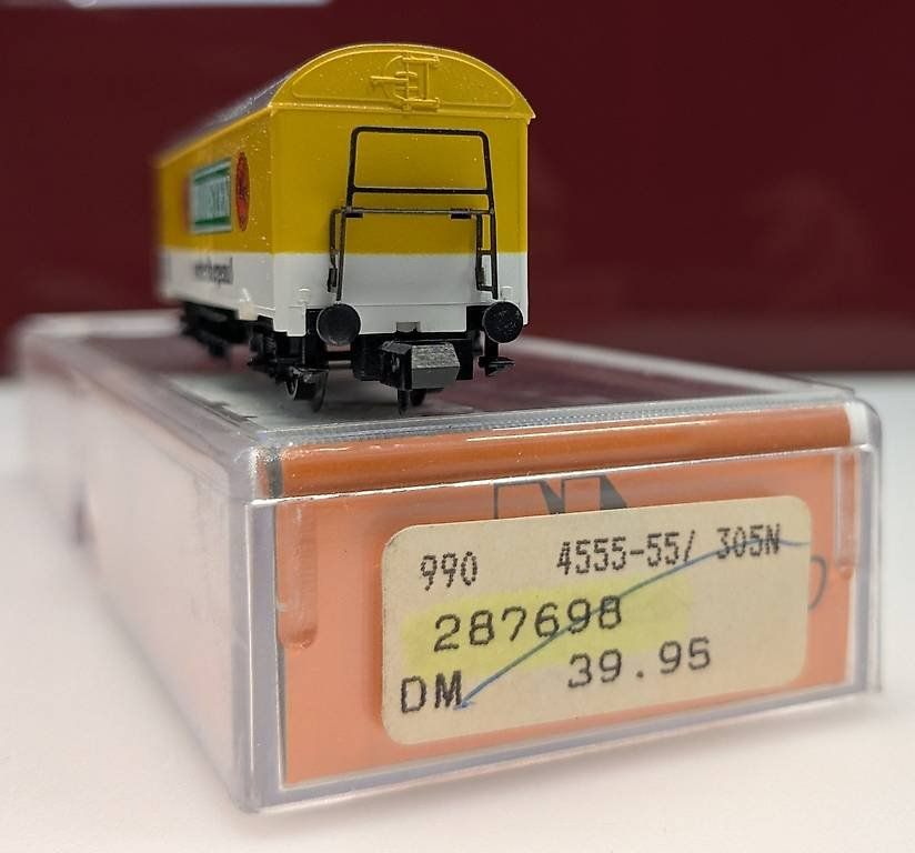 Arnold Modellini di ferrovie: Spur N Kühlwagen "HOLSTEN echter Biergenuss" – Usato da Reinach BL venduto da angus74 1