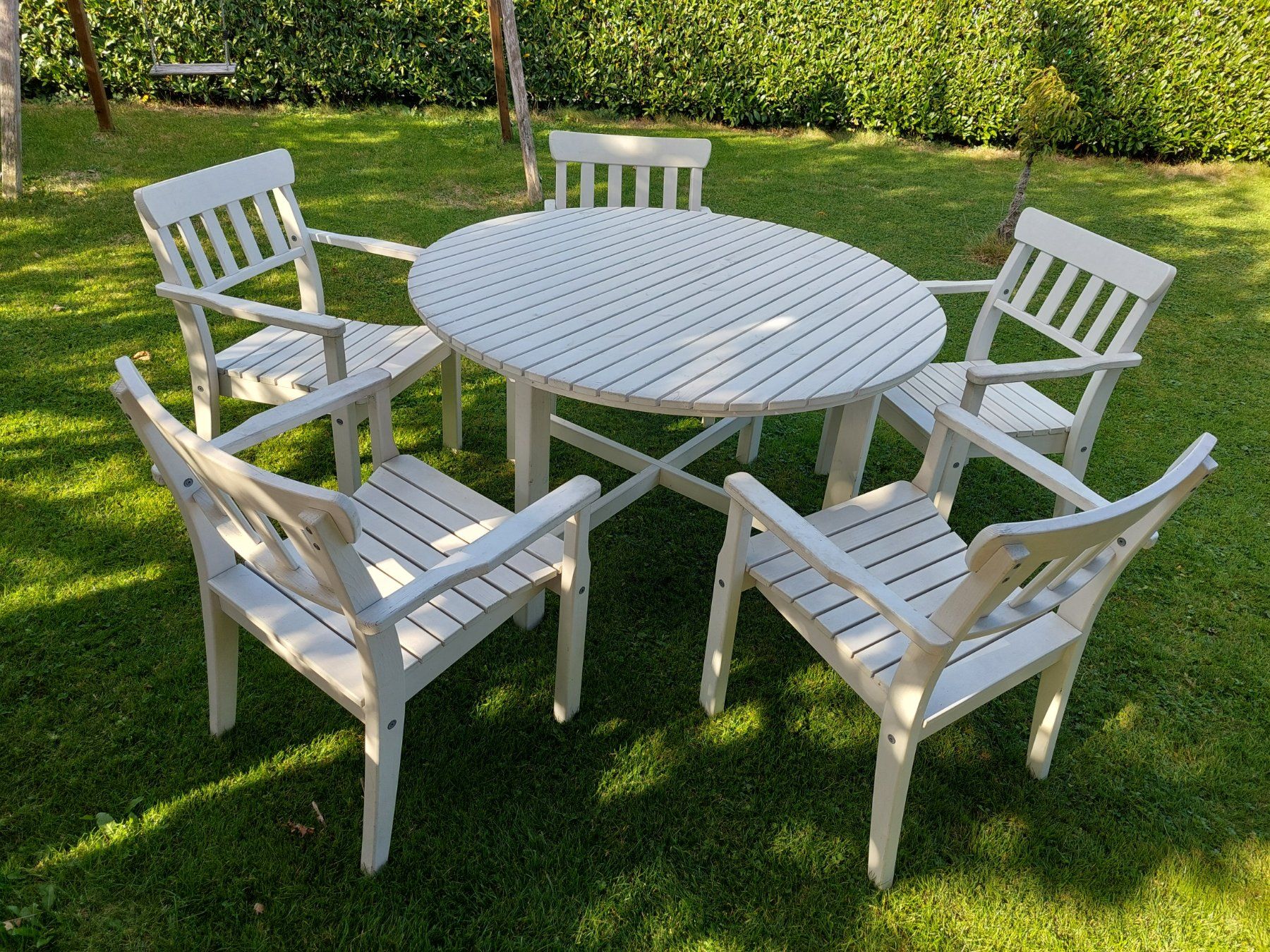 Ikea Set di tavolo e panche: Gartentisch und 5 Stühle – Usato da Heerbrugg venduto da Teddy2004