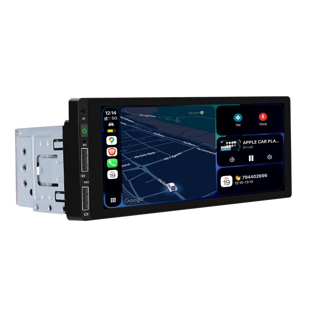 Radios: 1 DIN Carplay Wireless Autroradio Android Auto Navi FM – Neu und originalverpackt aus Chiasso von online.shop