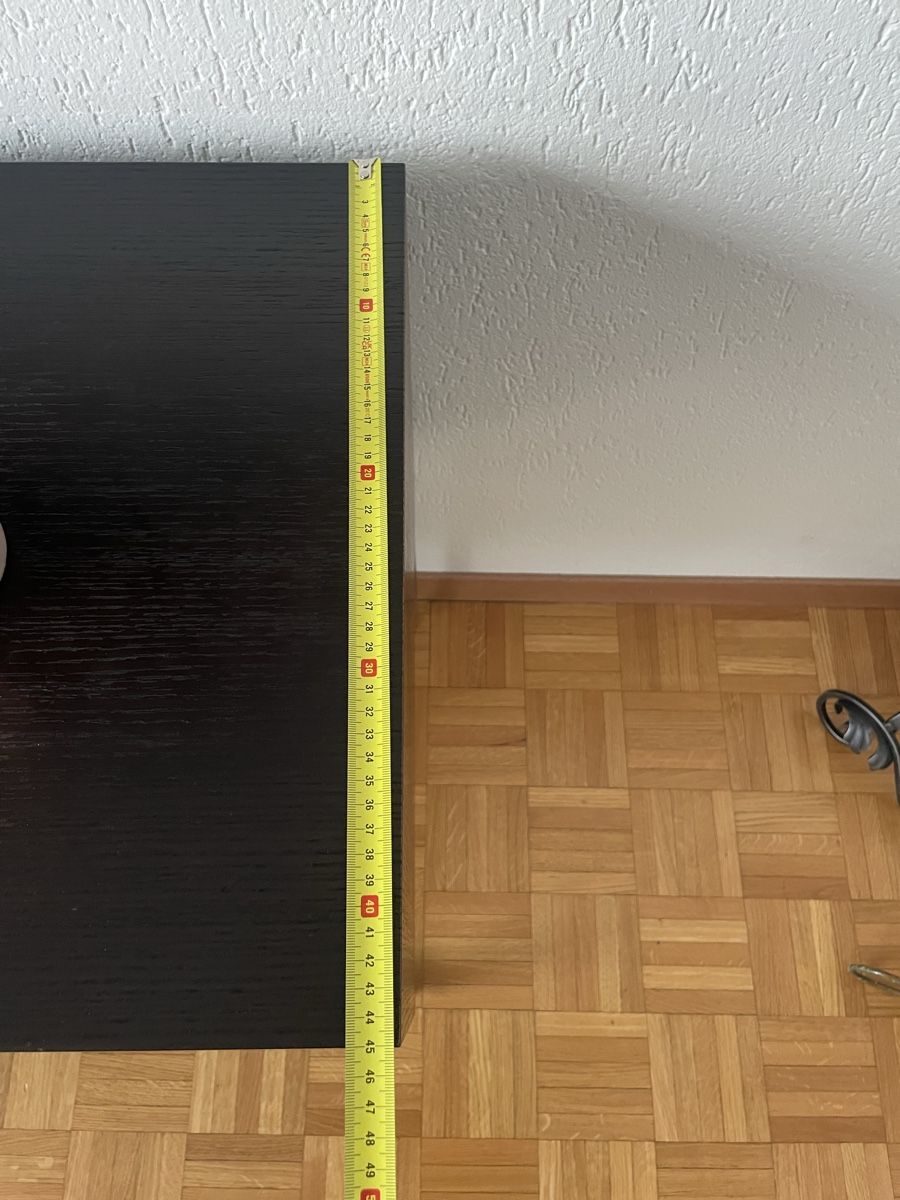 Credenze: Sideboard schwarz mit Metallgestell, gebraucht – Usato da Zürich venduto da Maggi1980 1