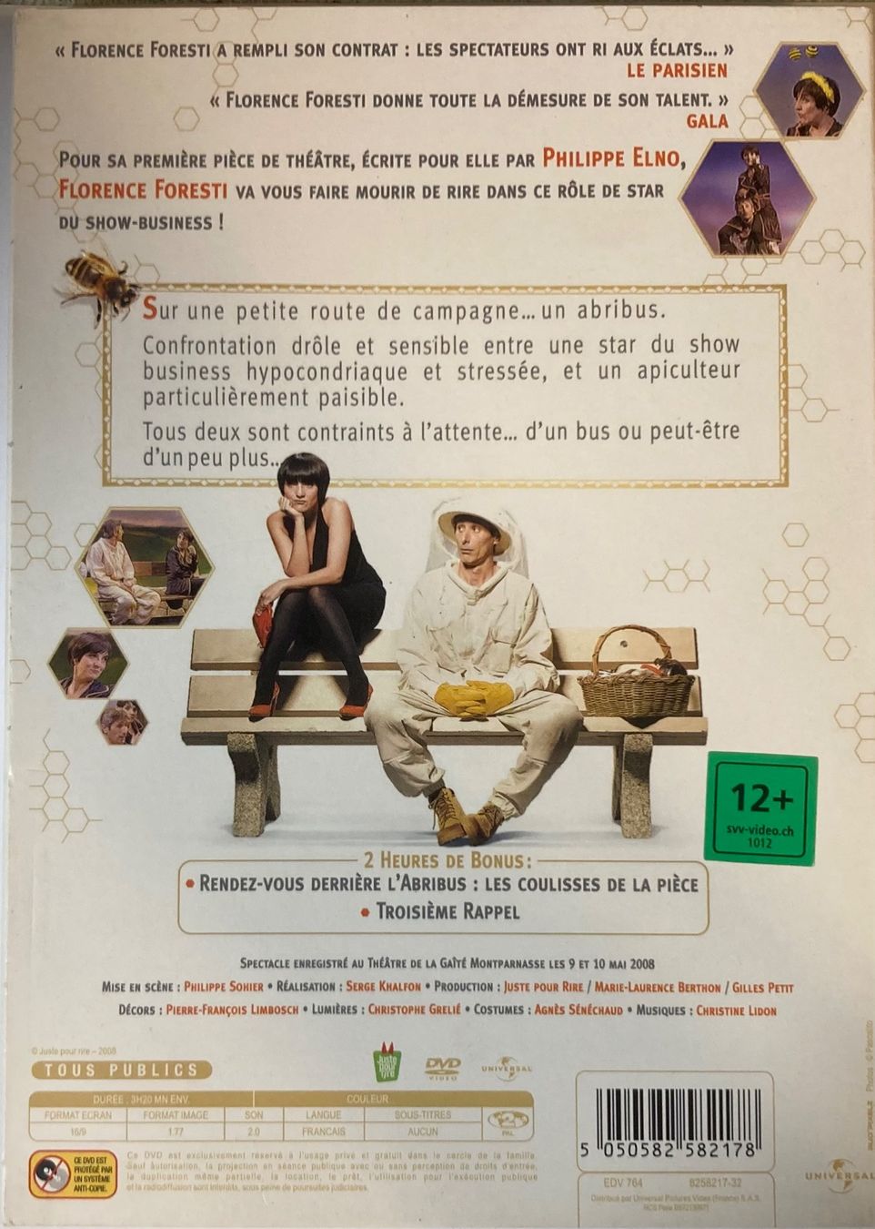 Tutti i DVDs: PHILIPPE ELNO / FLORENCE FORESTI - L'ABRIBUS – Usato da Poliez-Pittet venduto da Newtown-Records 1