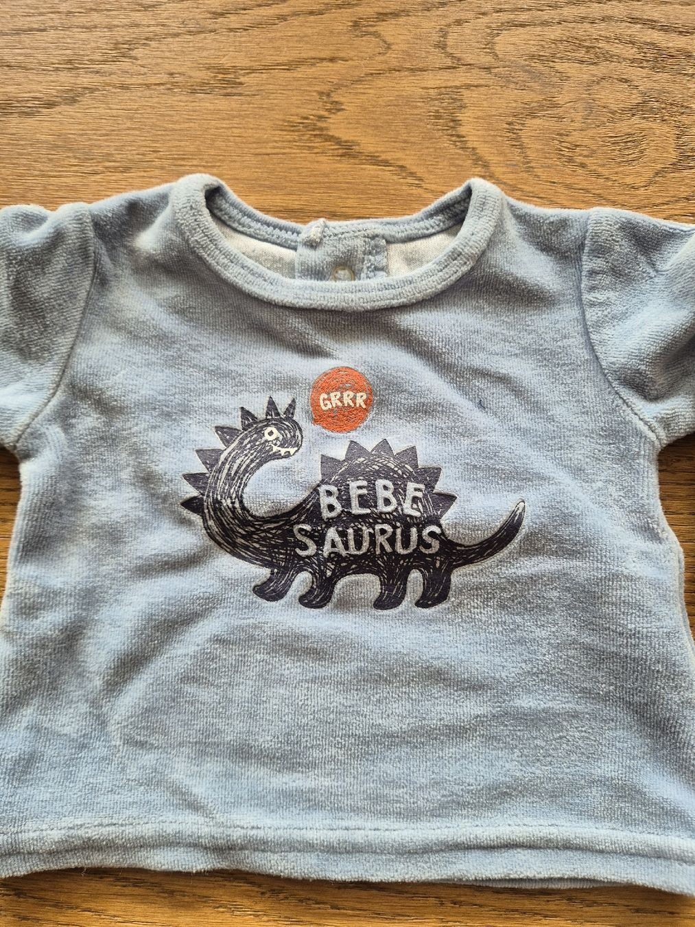 Lotti & Set di vestiti: 2 Baby-Fleece-Trainer Dino hellblau – Usato da Kollbrunn venduto da guernsey11 2