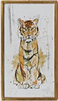 Fritz HUG (1921-1989) - Original Gemälde Tiger Signiert!