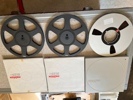 Revox Spulen 3 Stueck f. Tonbandgeraet mit Huelle