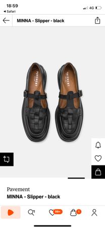 Pavement Minna Slipper Schwarz, Grösse 39 - kaum getragen…