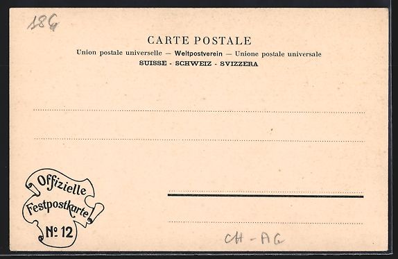 Cartoline postali: Aargau, Aargauische Centenarfeier und Or – Usato da Berlin venduto da bartko-reher 1