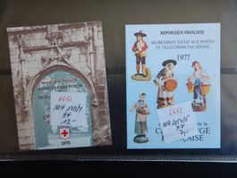 Frankreich Lot mit 2 schönen MH ** Lot III