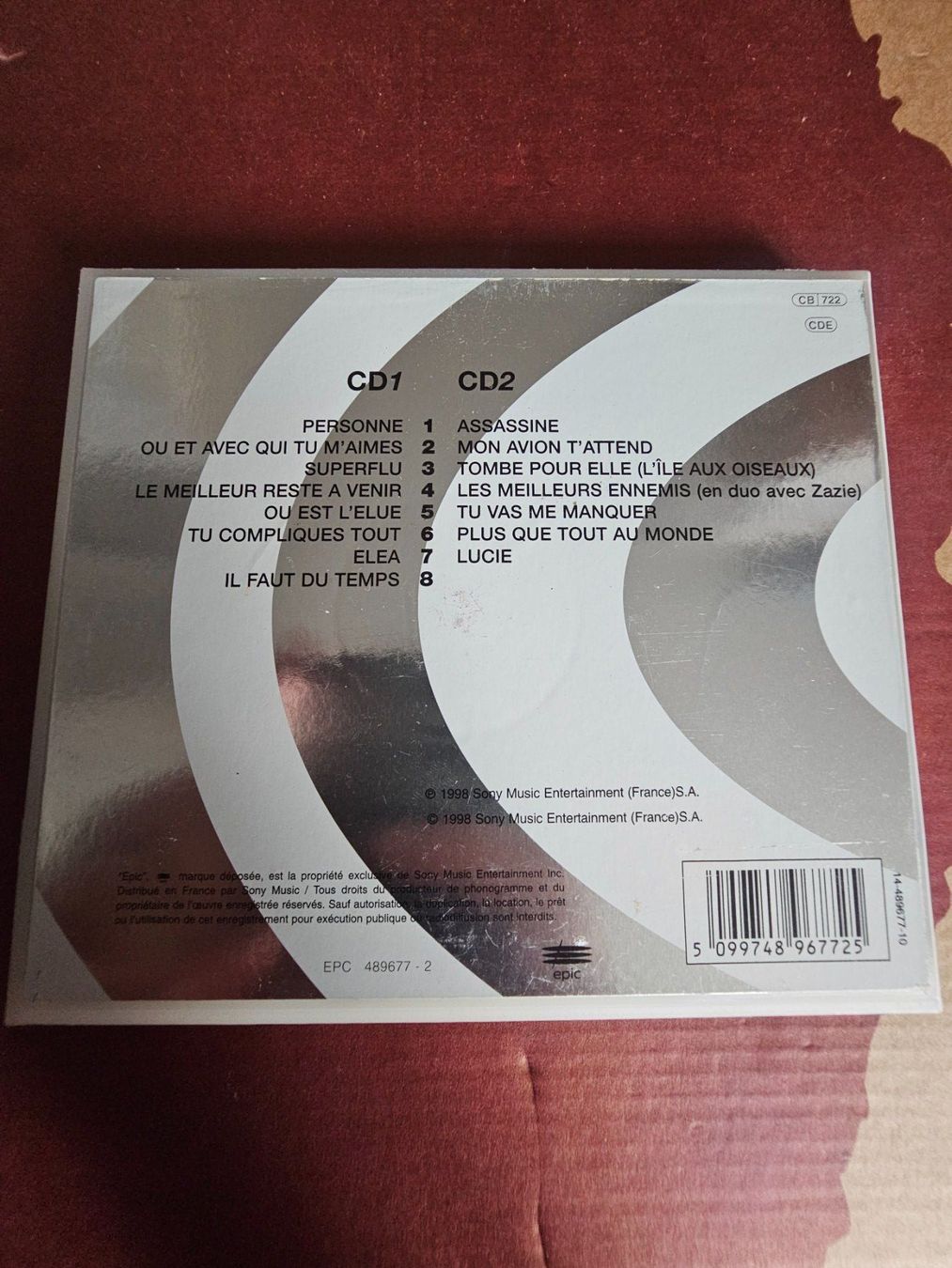 CD: 2 CD - Pascal Obispo – Live 98 – Usato da Biberist venduto da Foolio0 1