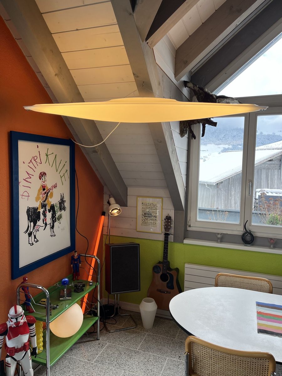 Kronleuchter & Deckenlampen: Deckenleuchte der Serie Art Plex Evolution vintage rare – Gebraucht aus Stans von Bridges_Vintage