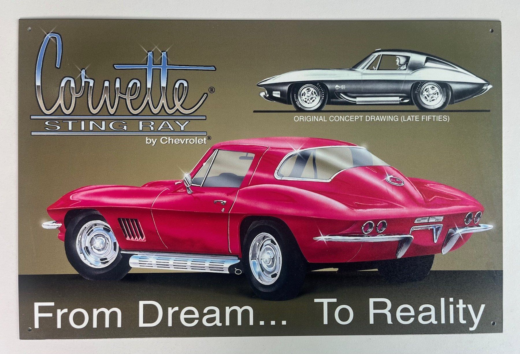 Insegne: Markenschild Corvette Sting Ray – Usato da Termen venduto da dagi94