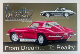 Markenschild Corvette Sting Ray