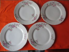 Dessertteller Langenthal Rosenmuster