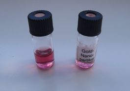 Gold-Nanopartikel, 1 Ampulle, sehr selten so zu sehen