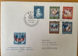 Pro Patria Satzbrief 1.VI. 65, FDC , siehe Abbildung