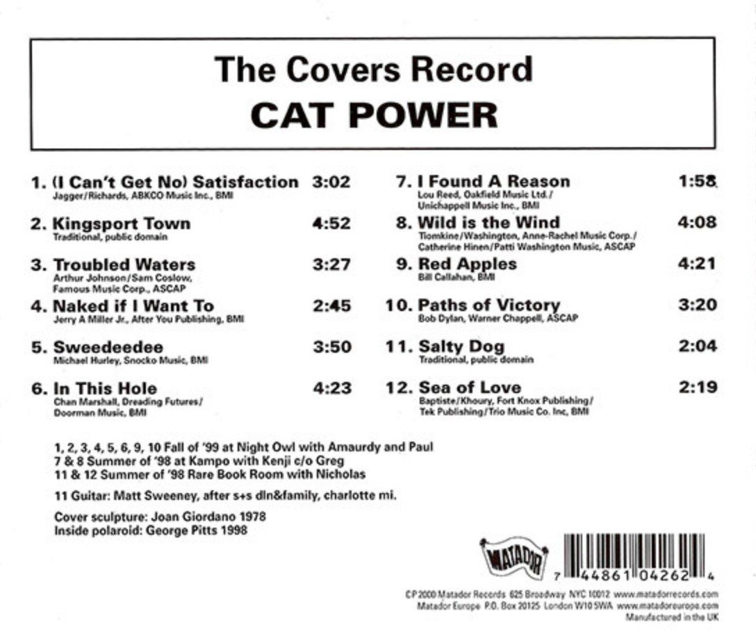CD: Cat Power – The Covers Record – Usato da Brunnen venduto da Barfly5 1