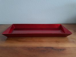 Tablett, Dekotablett, Schale rot