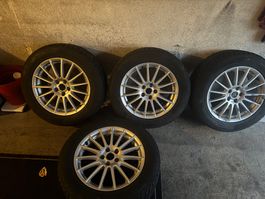 4 Original Jaguar Winter-Kompletträder XL auf Alufelgen