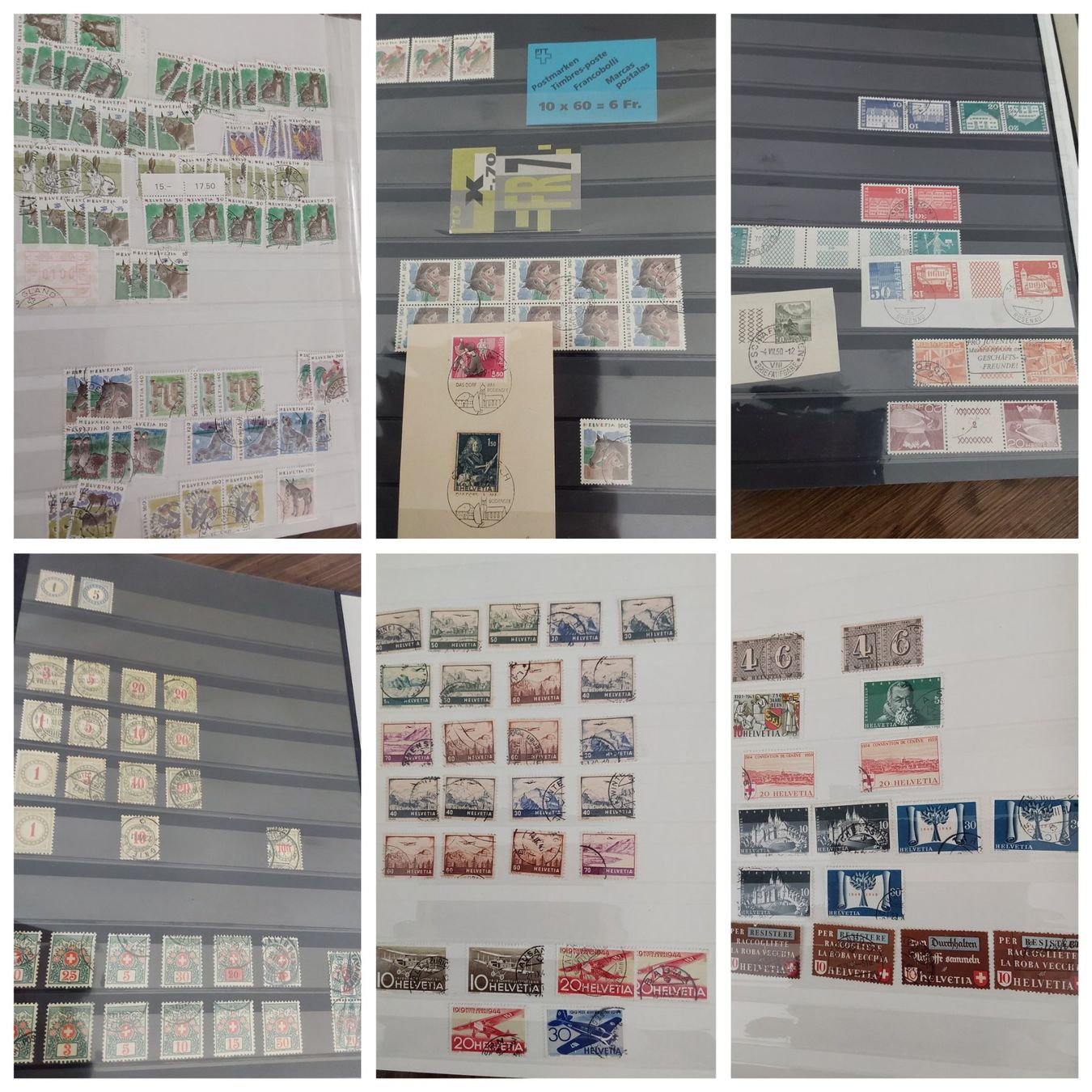 Tutti i francobolli: 2 Stk. CH Briefmarken-/Dublettenalben – Usato da Münchwilen AG venduto da Nesar 4
