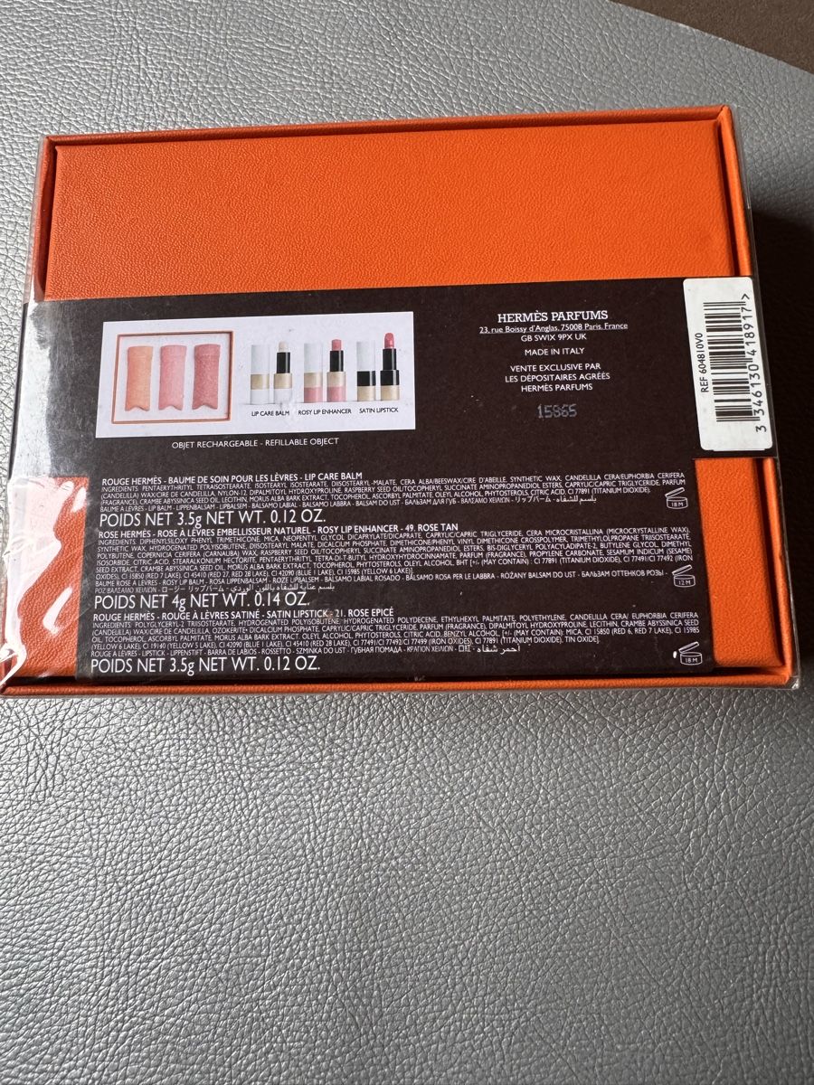 Make-up: Hermès coffret neuf de 3 baumes et rouges – Nuovo e nell'imballaggio originale da Genève venduto da HappyLifestyle 1