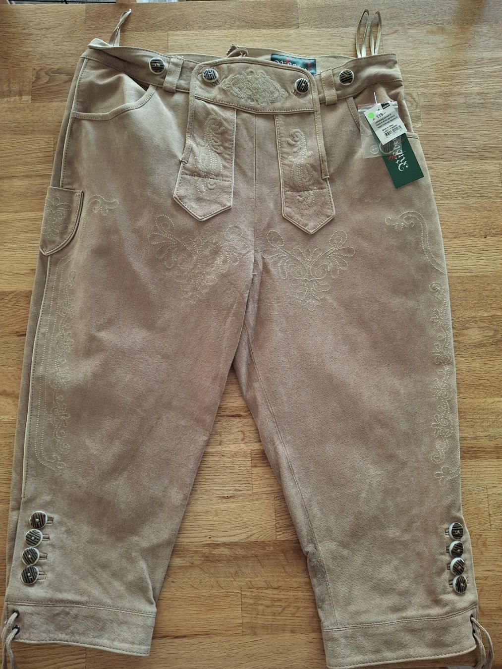 Pantaloni: Lederhosen lang Gr. 50 neu – Nuovo e nell'imballaggio originale da Zug venduto da mike.m