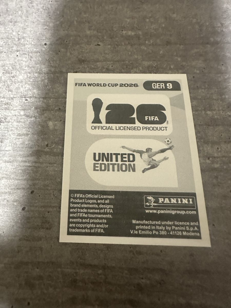 Panini Carte collezionabili: GER 9 , FIFA WORLD CUP 2026 PANINI – Nuovo (secondo la descrizione) da Frauenfeld venduto da 1PegPeg1 1