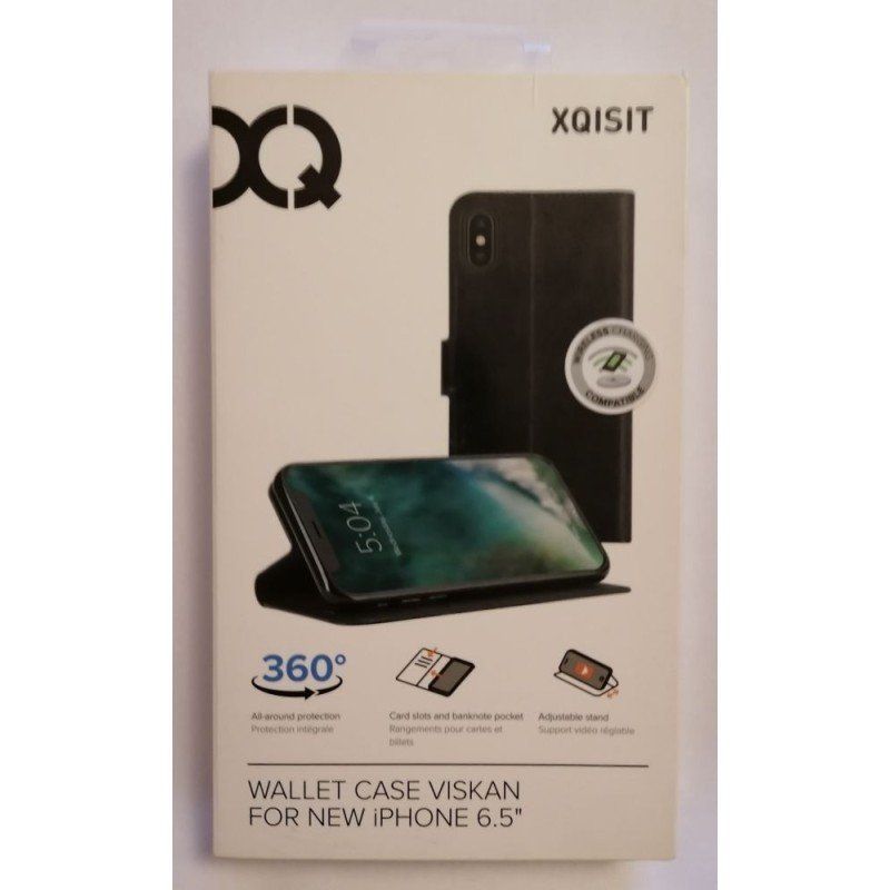 Cover & Protezioni schermo: XQISIT-IPhone Xs Max Wallet Case Kunstleder Schwarz – Nuovo (secondo la descrizione) da Bassersdorf venduto da maga1g
