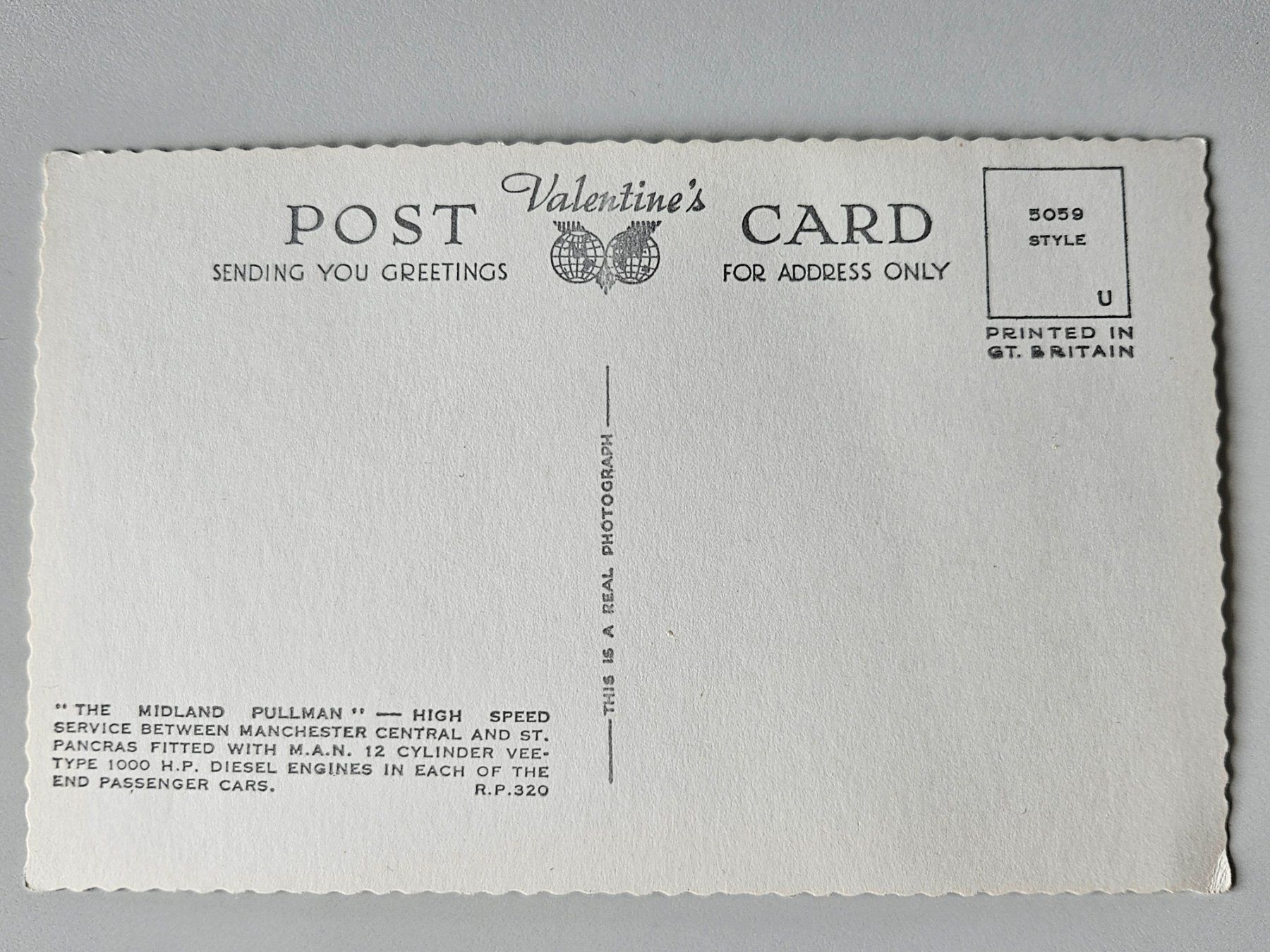 Ansichtskarten: The Midland Pullman R.P. 320 - vers 1960 – Gebraucht aus Echandens von annegug 1