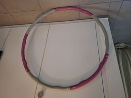 Hula Hoop Ring - Pink & Grau - Fitness & Spass für Zuhause 