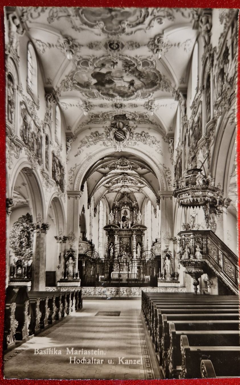 Ansichtskarten: Basilika Mariastein Hochaltar u. Kanzel Top – Neu (gemäss Beschreibung) aus Melchnau von Fishel