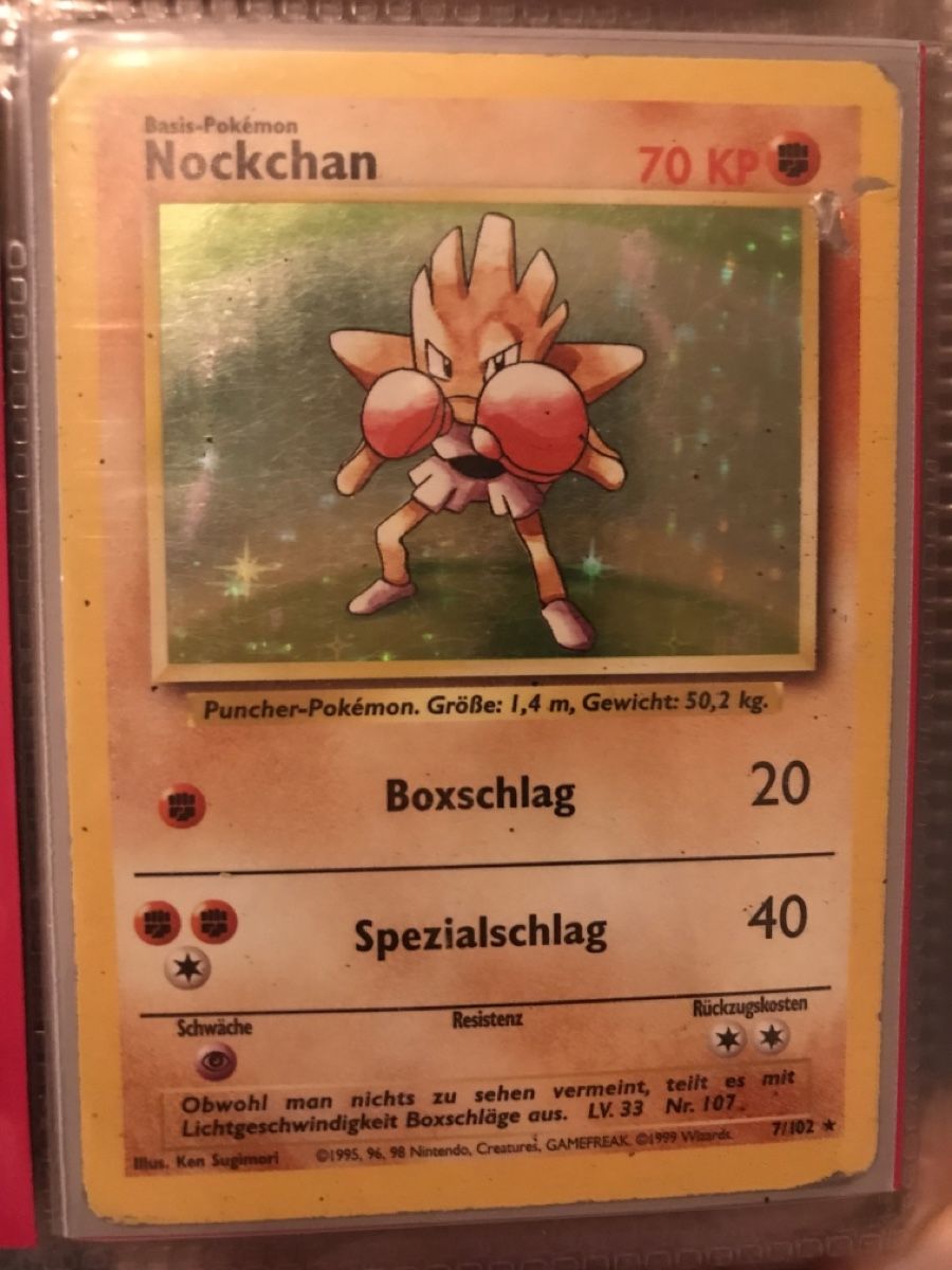 Pokémon Sammelbilder & Trading cards: Nockchan Pokemon Karte Nr. 107 – Gebraucht aus Biel/Bienne von pab_ty7p