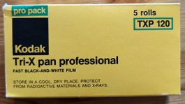 expired Kodak Tri-X pan professional TXP 120 film 3 rolls