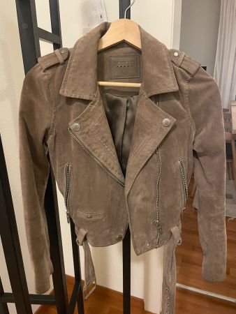 [BLANKNYC] 100% Suede Biker Leather Jacket, XS