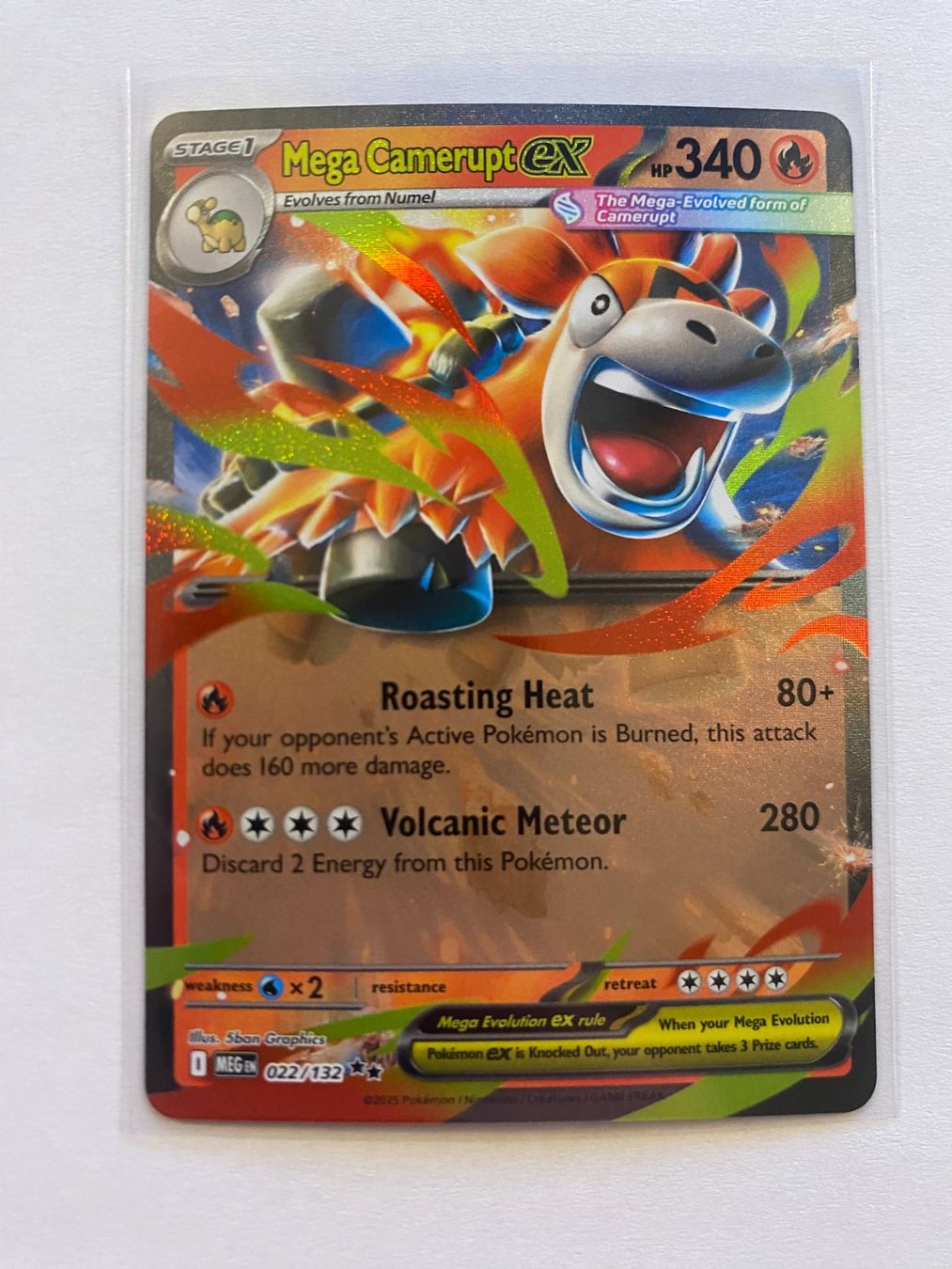 Pokémon Cartes à collectionner: Pokemon Mega Camerupt EX 022/132 Mega Evolution EN – Neuf (Voir description) à Weingarten-Kalthäusern par McGmavlo
