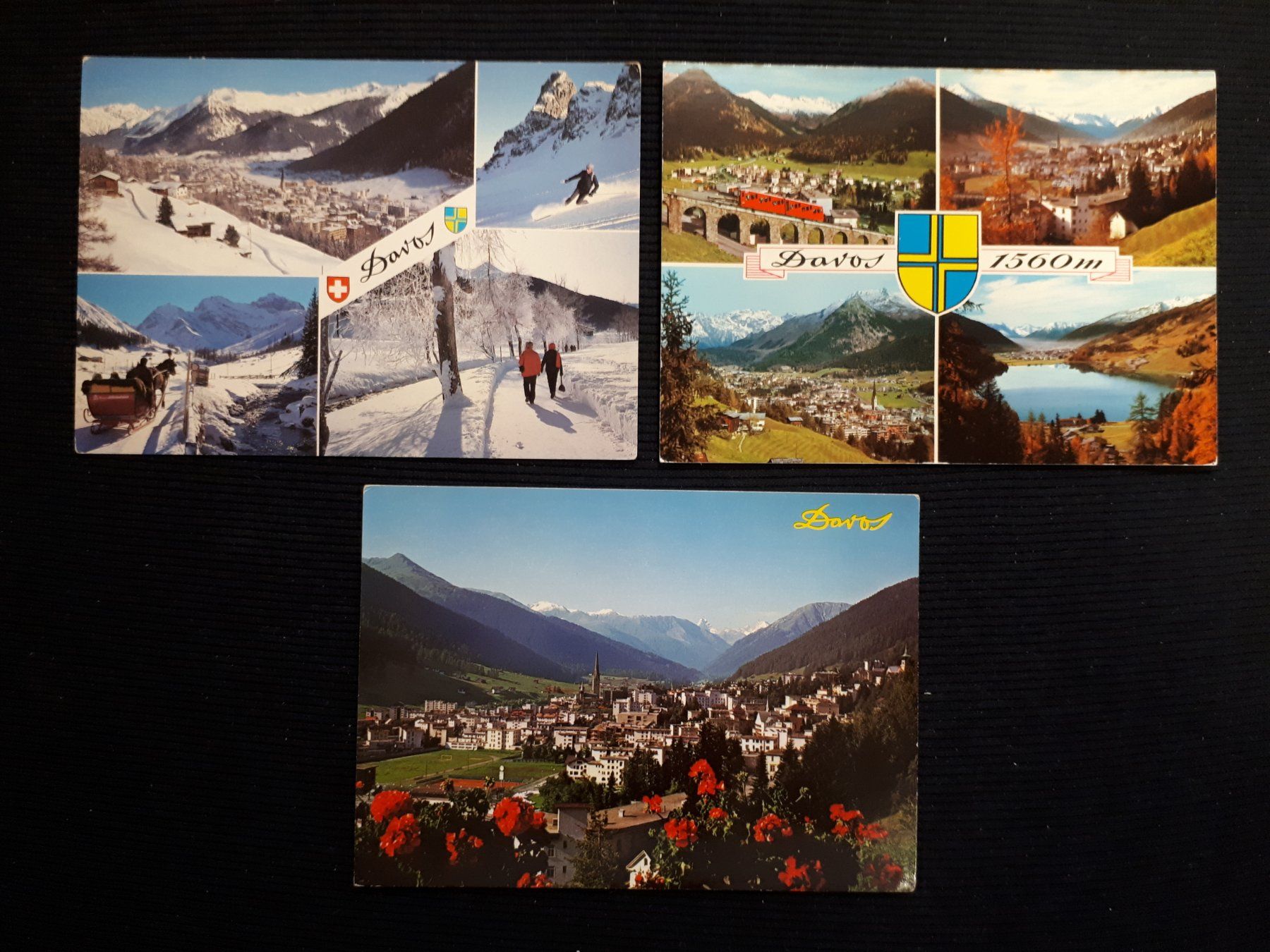Cartes postales: 3 AK DAVOS – D'occasion à Ponto Valentino par giorgia06
