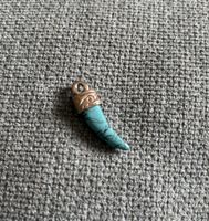 Pendentif Corne Turquoise Style Bohème Chic