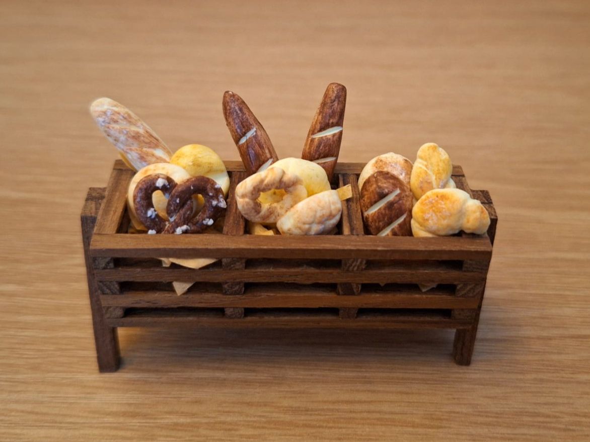 Case e mobili per bambole: Handmade Brot Gestell – Nuovo (secondo la descrizione) da Zürich venduto da HandmadeTinyFood 4