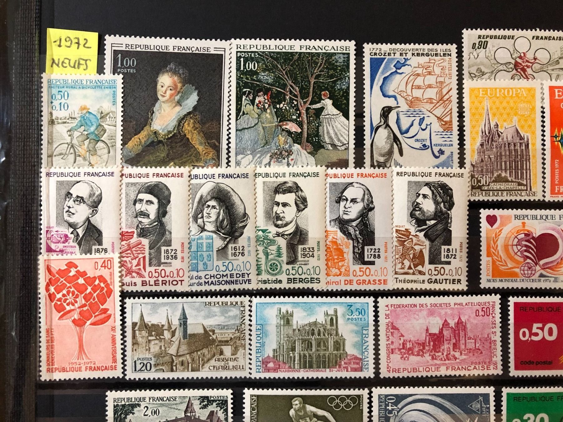 Tutti i francobolli: () Année 1972 complète neufs** – Nuovo e nell'imballaggio originale da Lausanne venduto da ffhoud 1