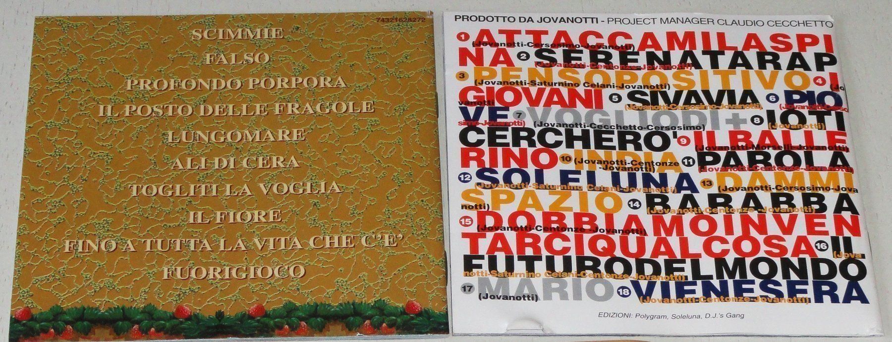 CD: 2CD's - Masini & Jovanotti – Usato da Unterbäch venduto da xazuq 1