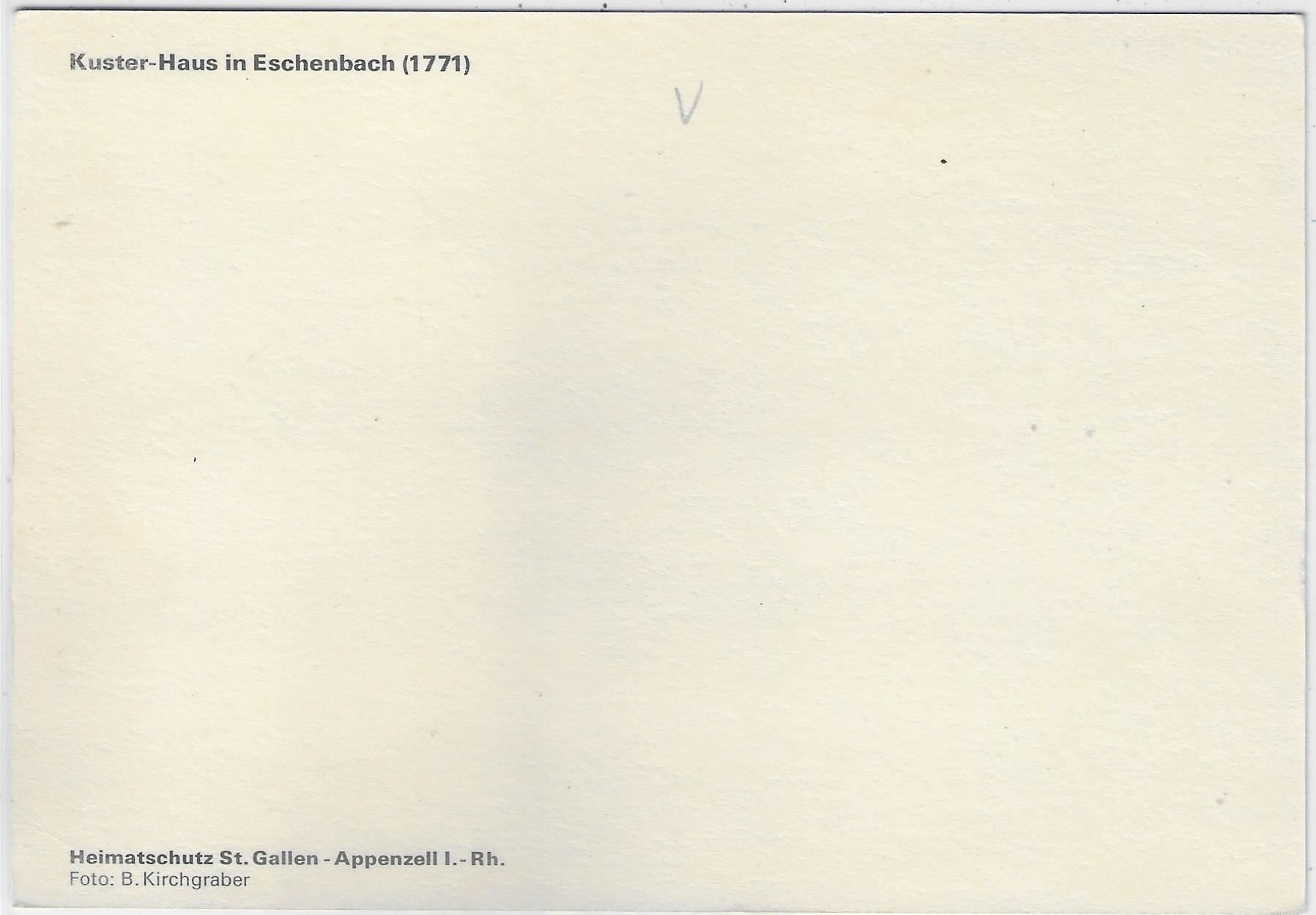 Cartoline postali: Kuster-Haus in Eschenbach SG – Antico da Ettingen venduto da Kartenplanet 1