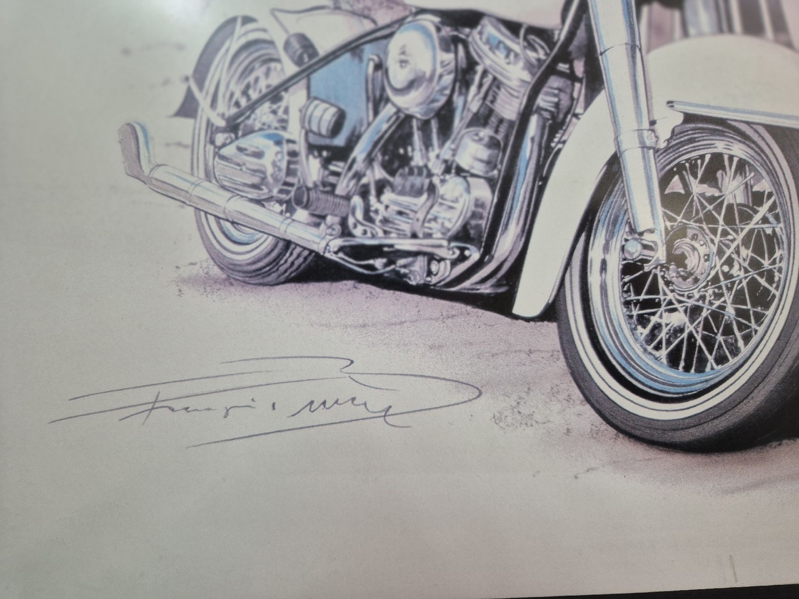 Dipinti: Harley-Davidson dessin de David Uhl – Usato da Le Locle venduto da CHEGUA 1