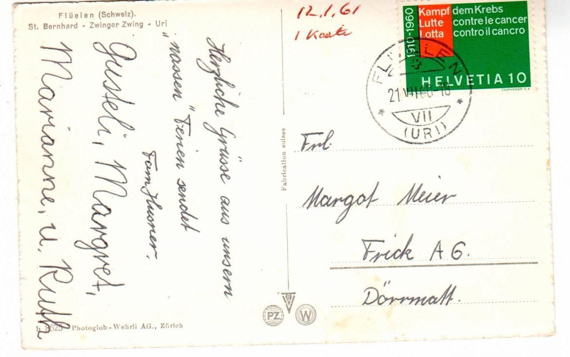 Cartoline postali: Flüelen – Usato da Wolhusen venduto da Curver9 1