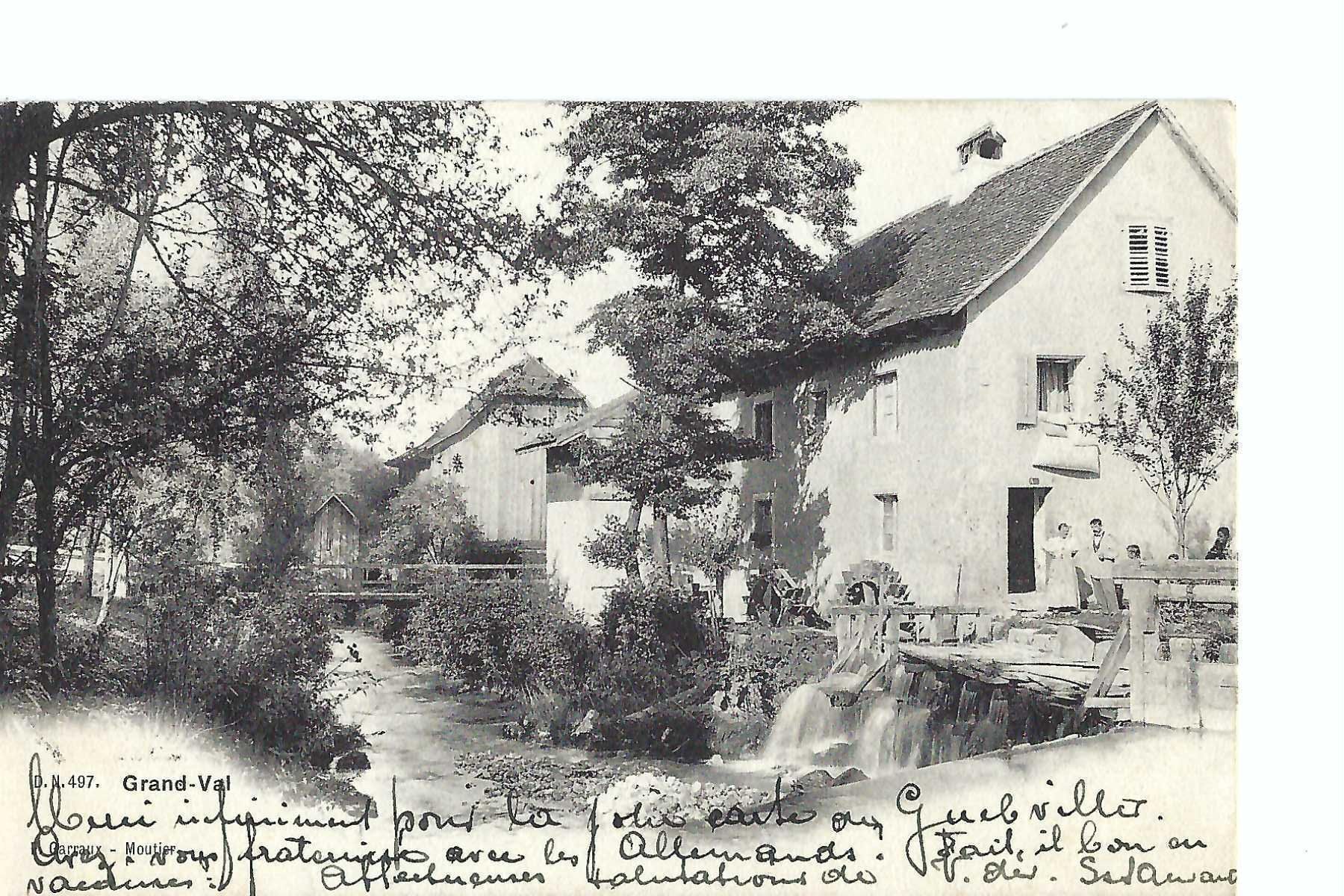 Cartes postales: Grand-Val Moutier 1908 – D'occasion à Thun par 44wart