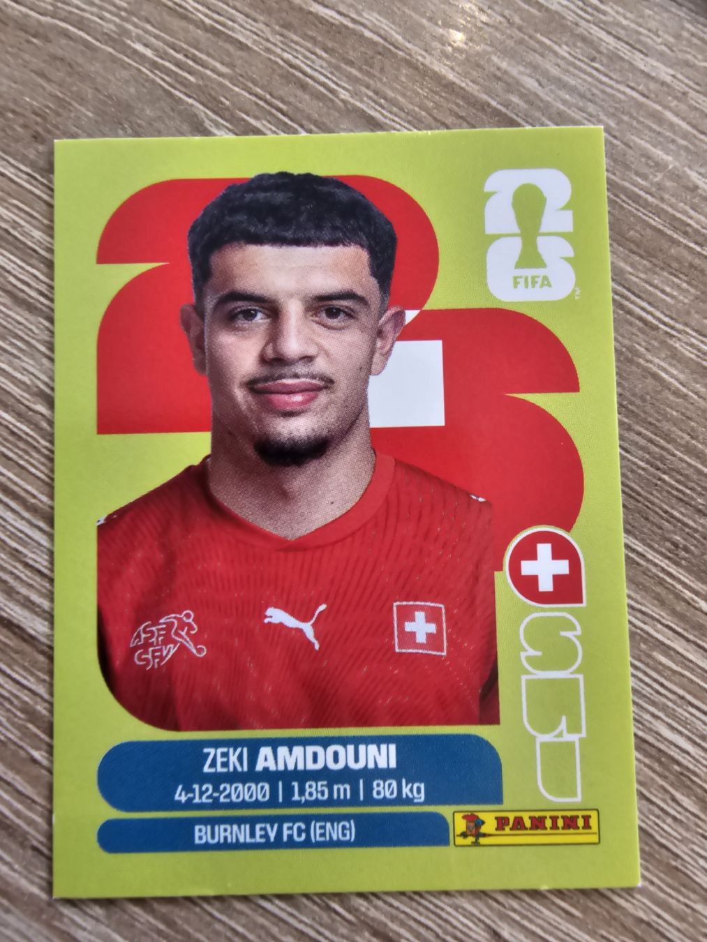 Panini Carte collezionabili: WM 2026 Panini: Zeki Amdouni – Nuovo (secondo la descrizione) da Zürich venduto da gtop