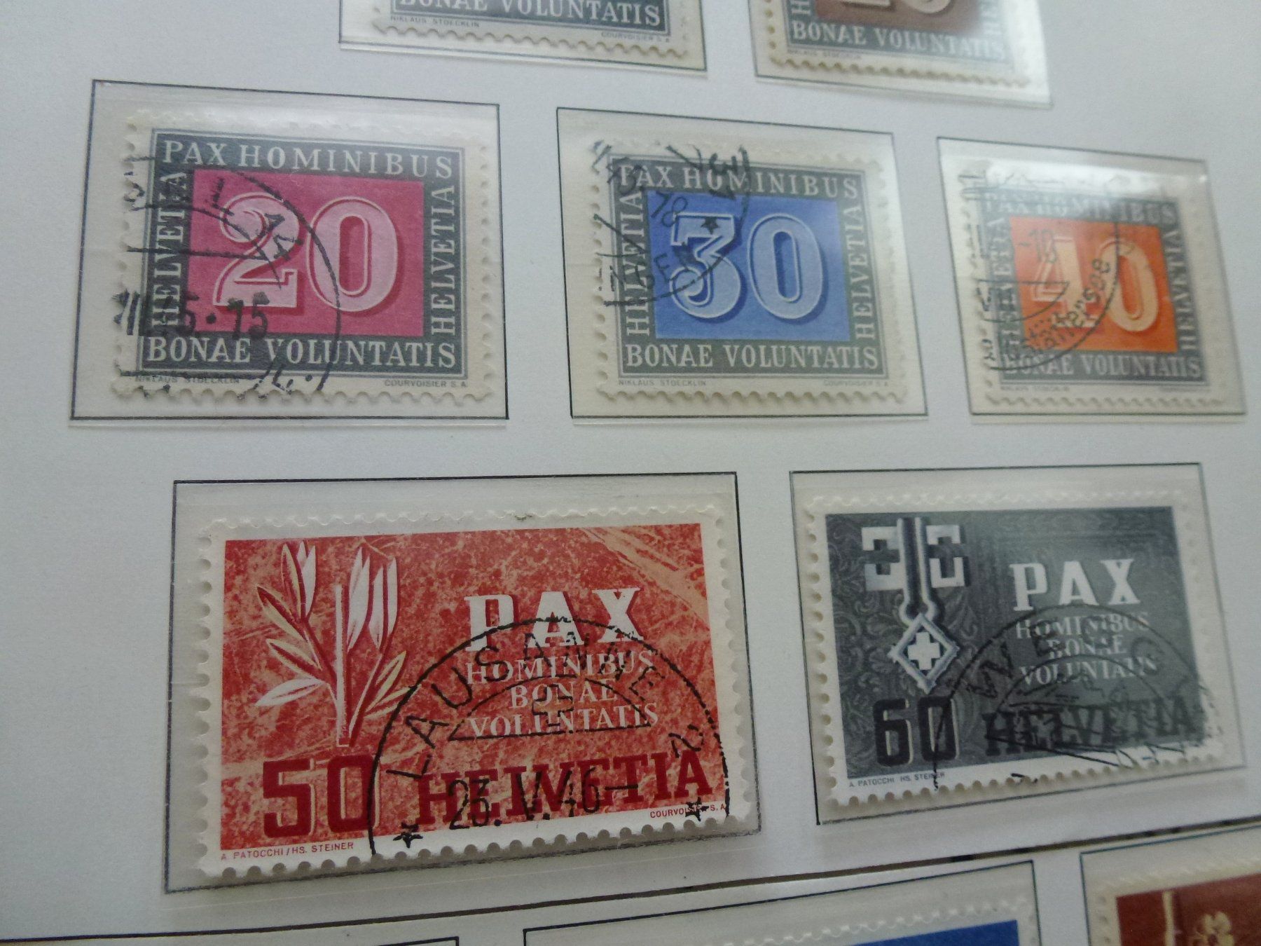 Alle Briefmarken: ++ PAX Satz 1945 gestempelt – Gebraucht aus Walkringen von Casablanca777 6