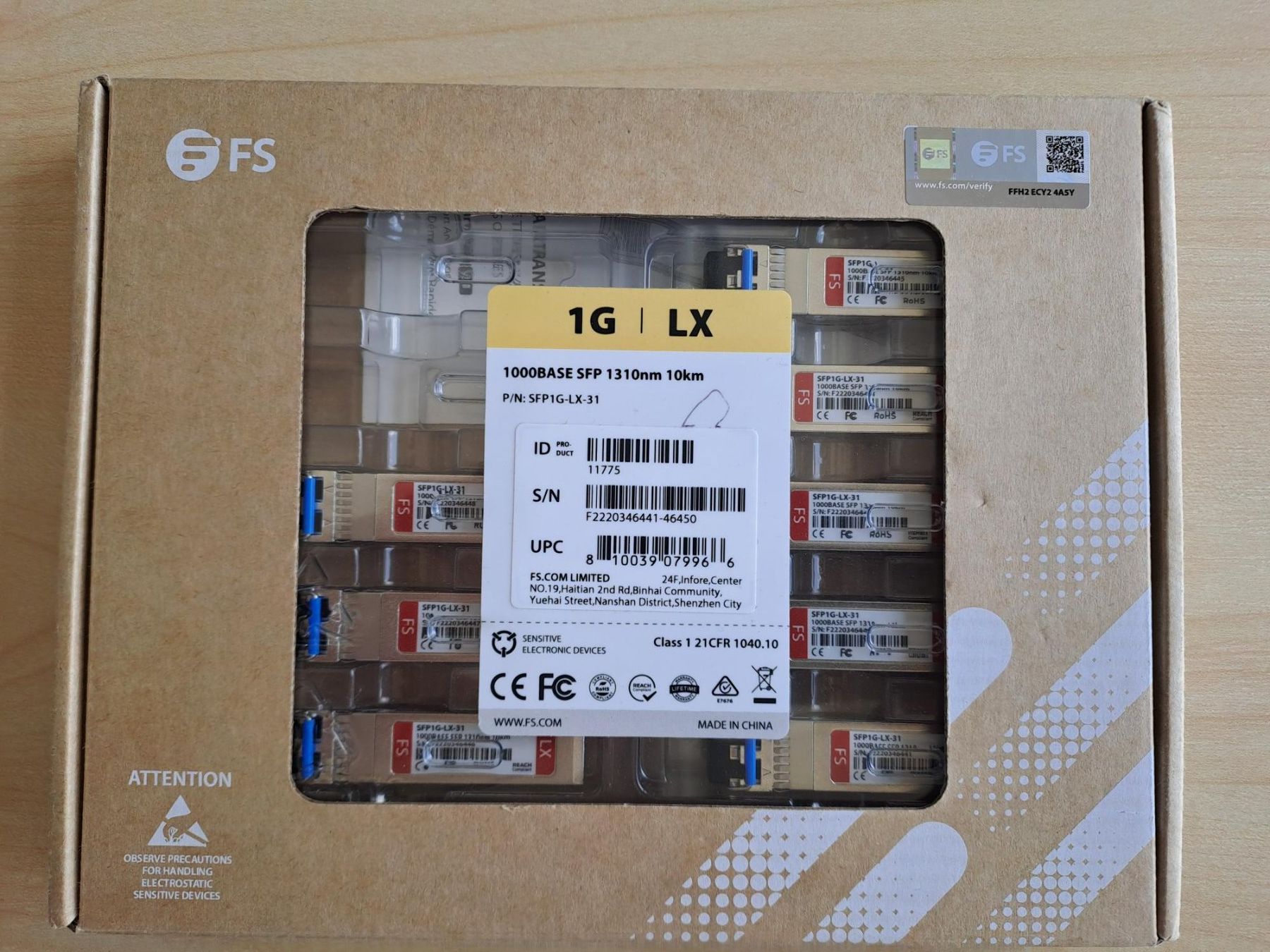 Convertitori: SFP Optisches Transceiver Modul mit DOM - 1000BASE-LX/LH – Usato da Muttenz venduto da Convergint-Schweiz