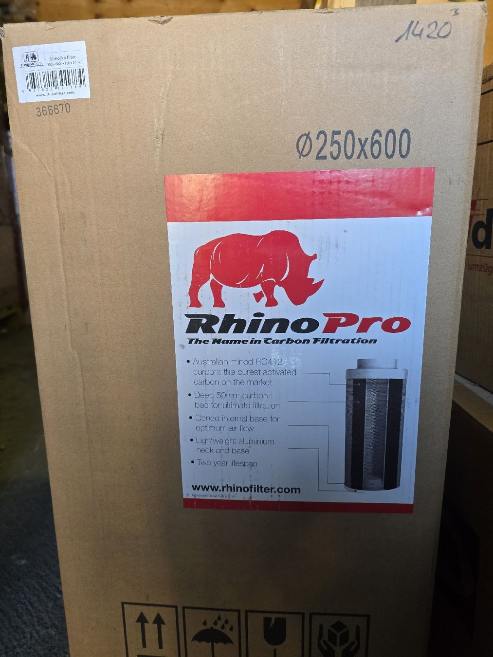 Ventilazione: Rhino Pro Filter Ø250x600mm – Nuovo e nell'imballaggio originale da Wimmis venduto da Manolo_Solo