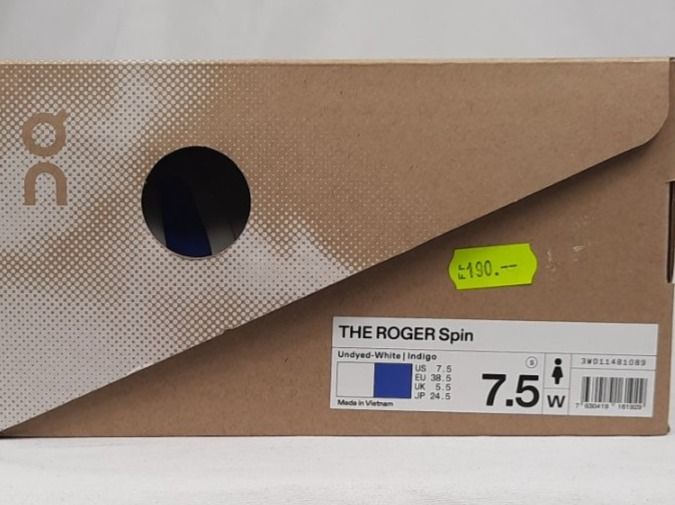On Herrenschuhe: ON the Roger Spin Sneaker weiss indigo Gr. 38.5 – Neu und originalverpackt aus Seuzach von VT-Collections1 8