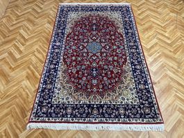 Isfahan Perserteppich 200*125cm handg.frisch gewaschen luxus